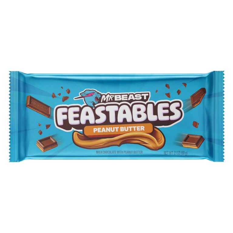 Mr Beast Peanut Butter Chocolate Bar Feastable 60gr Box 10τμχ