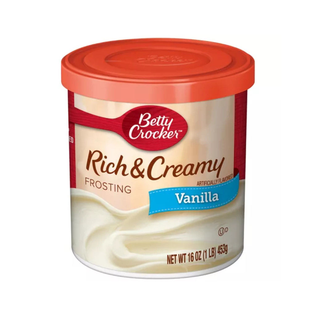 Betty-Crocker-Vanilla-Rich-Creamy-Frosting Betty Crocker Vanilla Rich & Creamy Frosting 453gr - Image 1