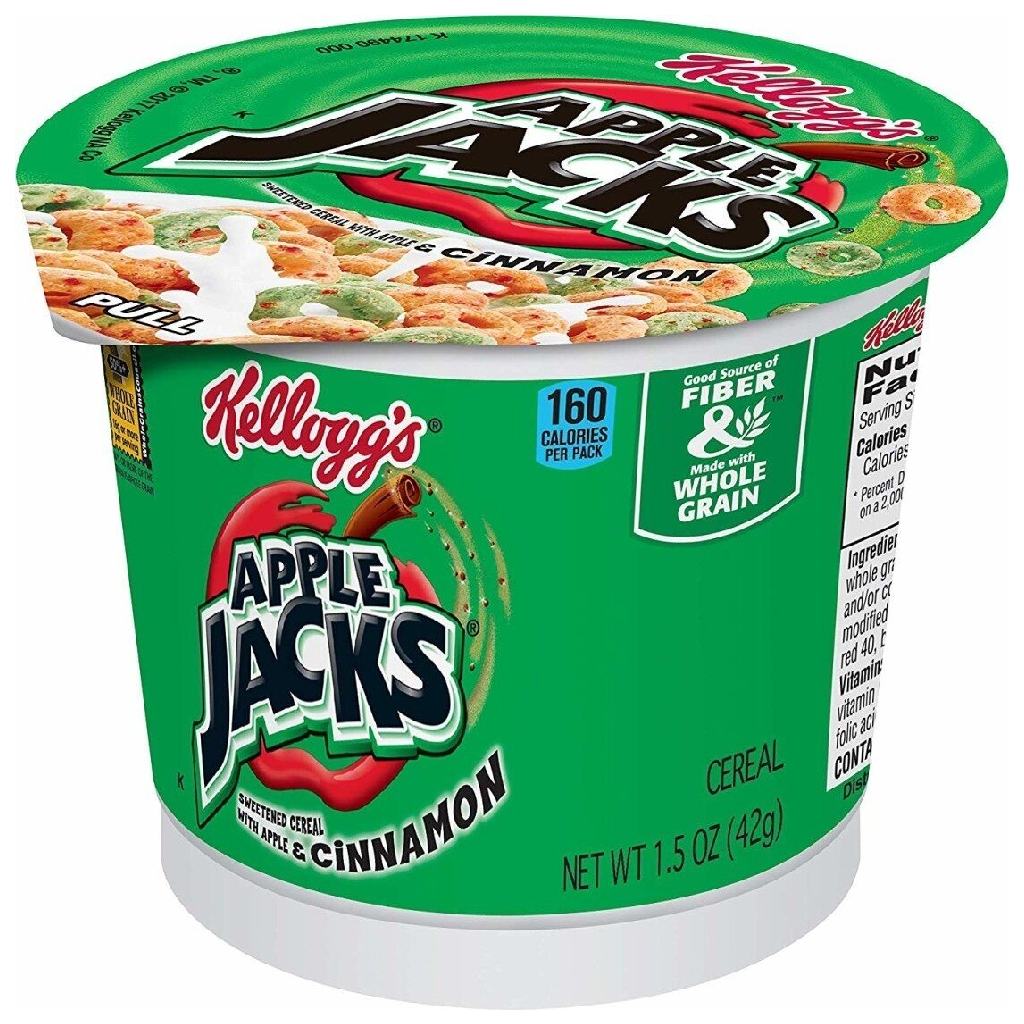 Kelloggs-Apple-Jacks Kellogg's Apple Jacks Cereal 42gr - Image 1