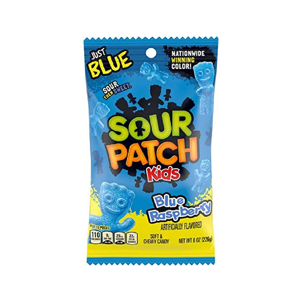 Sour-Patch-Blue-Raspberry-226gr Sour Patch Blue Raspberry 226gr - Image 1