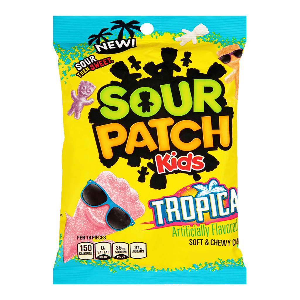 Sour-Patch-Kids-Tropical Sour Patch Kids Tropical Bag 141 gr - Image 1