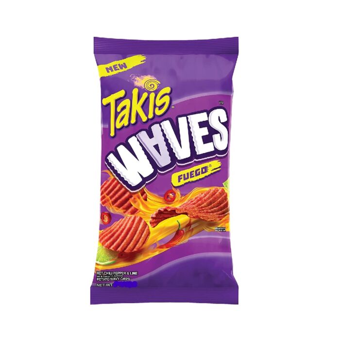 Takis Πατατάκια Waves Fuego and Lime Chips 80gr - Image 1
