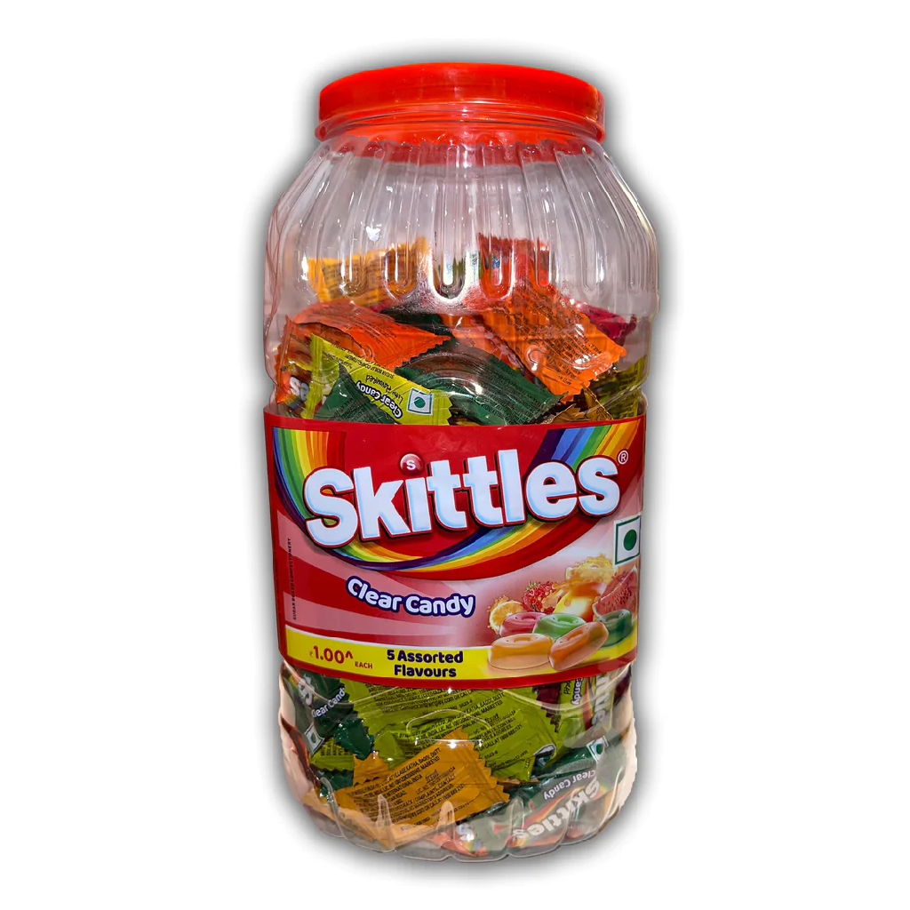 Skittles-Fruits-Clear-Candy-Jar-412.5g Skittles Fruits Clear Candy Jar 412.5g - Image 1