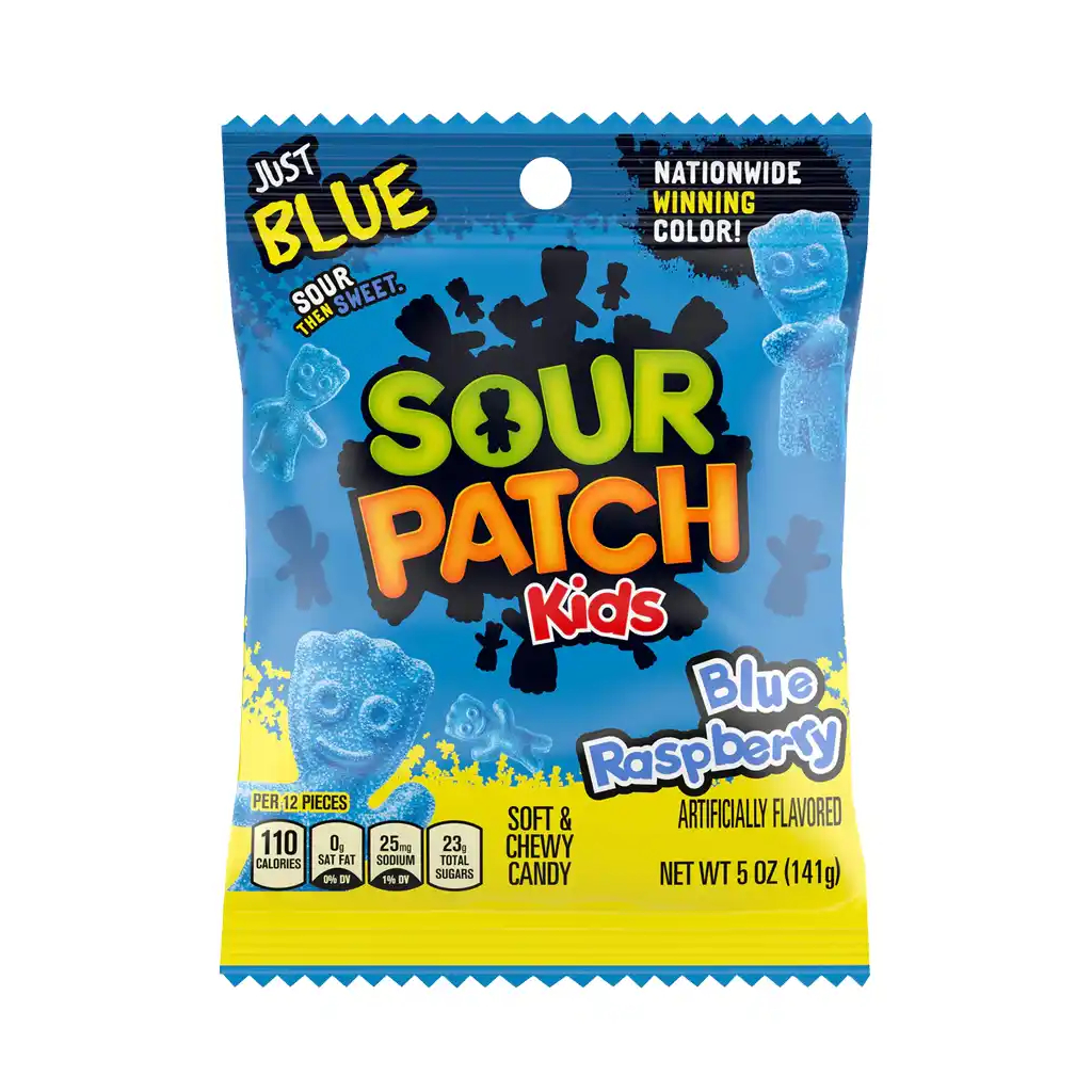 Sour-Patch-Blue-Raspberry-141gr Sour Patch Blue Raspberry 141gr - Box 12τμχ - Image 1