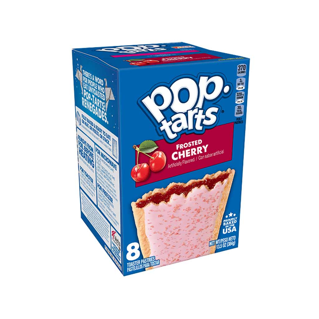 pop-tarts-cherry Kellogg’s Pop Tarts Frosted Cherry 384gr - Box 12τμχ - Image 1