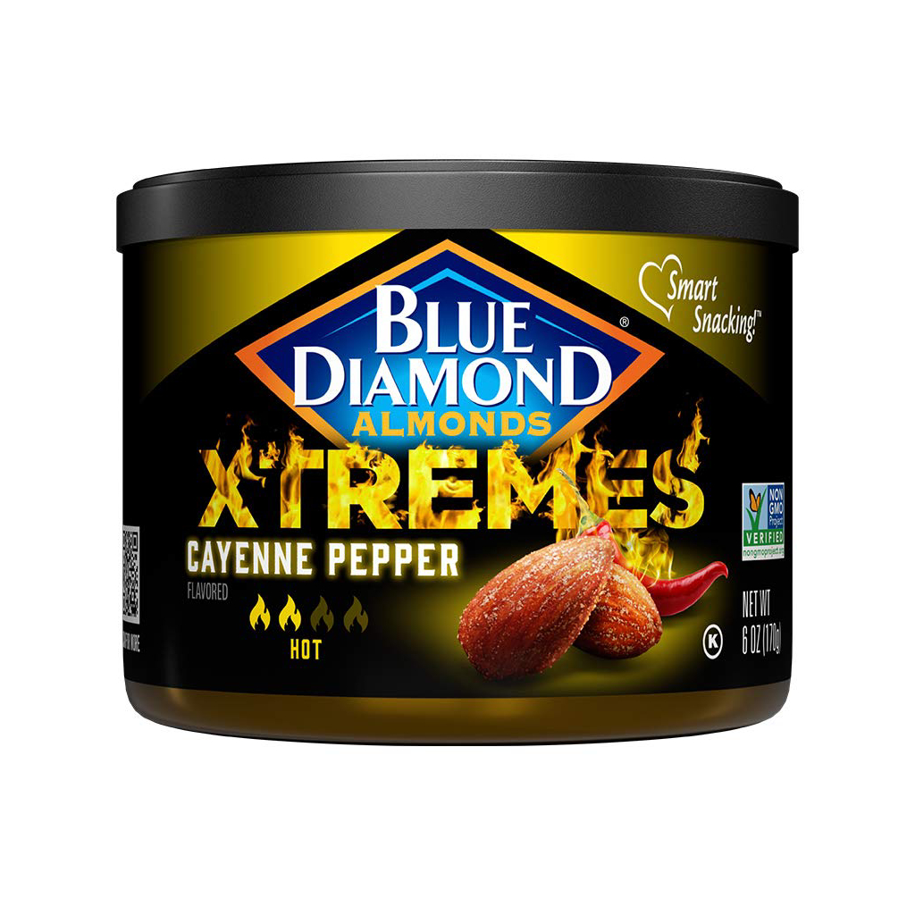 BLUE-DIAMOND-CAYENNE Blue Diamond Almonds Xtremes Cayenne Pepper 170 gr - Image 1