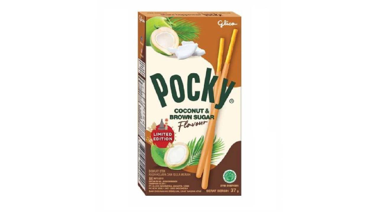 Pocky Coconut & Brown Sugar 37 gr 1 Pocky Coconut & Brown Sugar 37 gr - Box 10 τμχ - Image 1