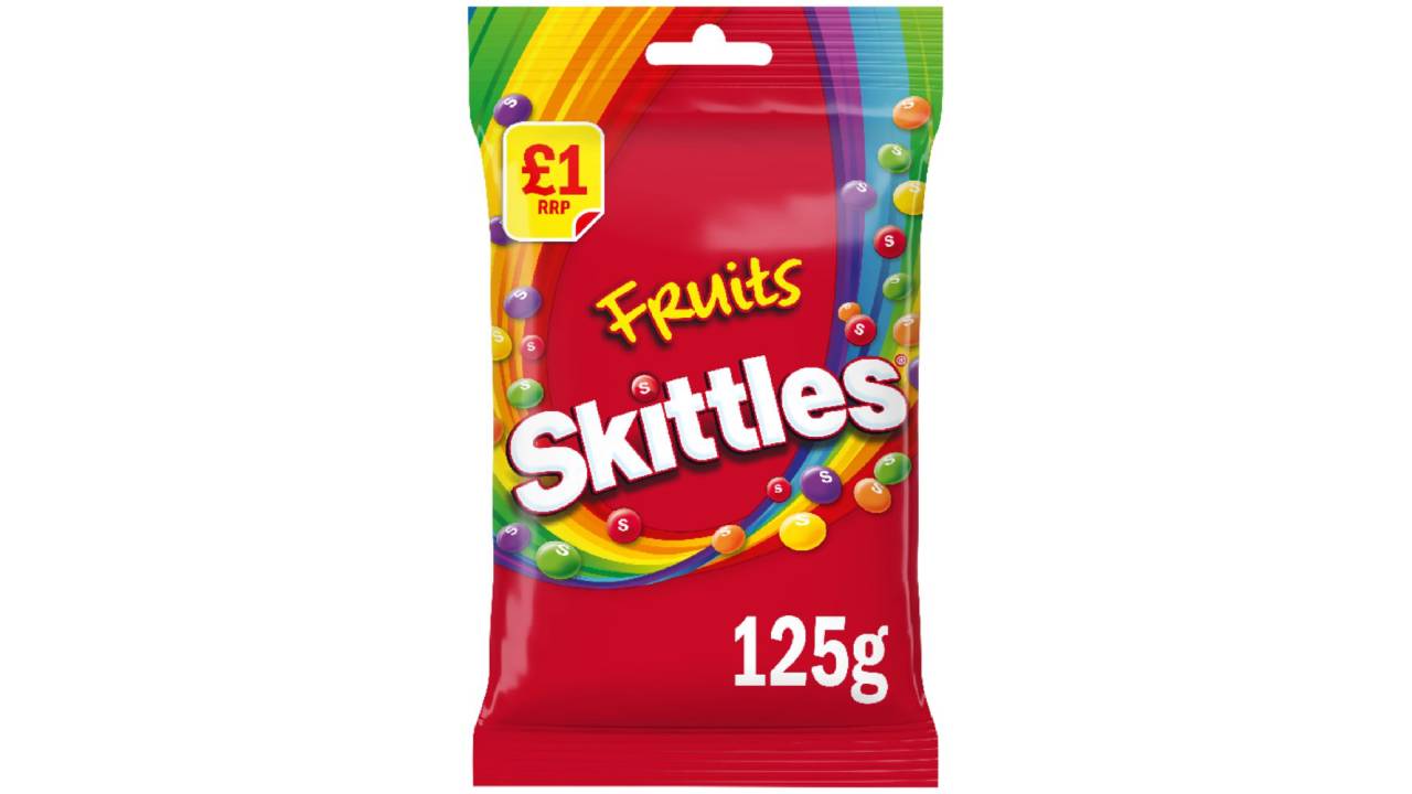 Skittles-Fruit-Flavoured-Bag-1 Skittles Fruit Flavoured Bag 125 gr - Box 12τμχ - Image 1