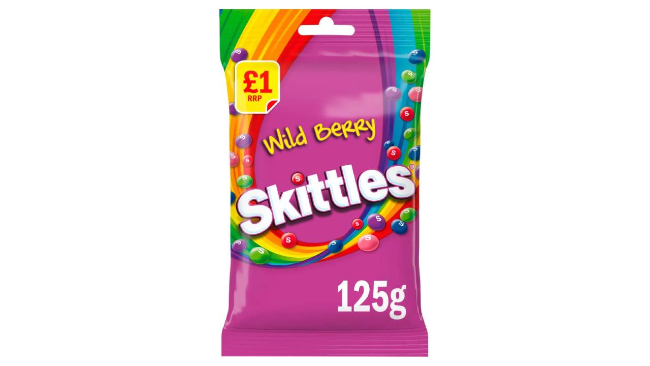 Skittles-Wild-Berry-Flavour-125-gr Skittles Wild Berry Flavour 125 gr - Box 12τμχ - Image 1