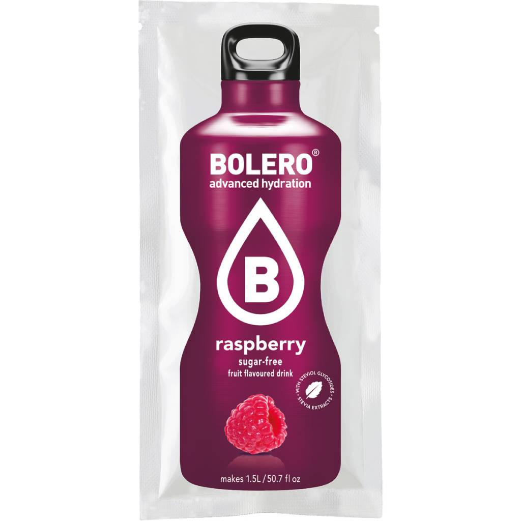 Bolero-Stick-Rasberry-Χυμός-Σε-Σκόνη-3-gr Bolero Stick Rasberry Χυμός Σε Σκόνη 12 τμχ - Image 1
