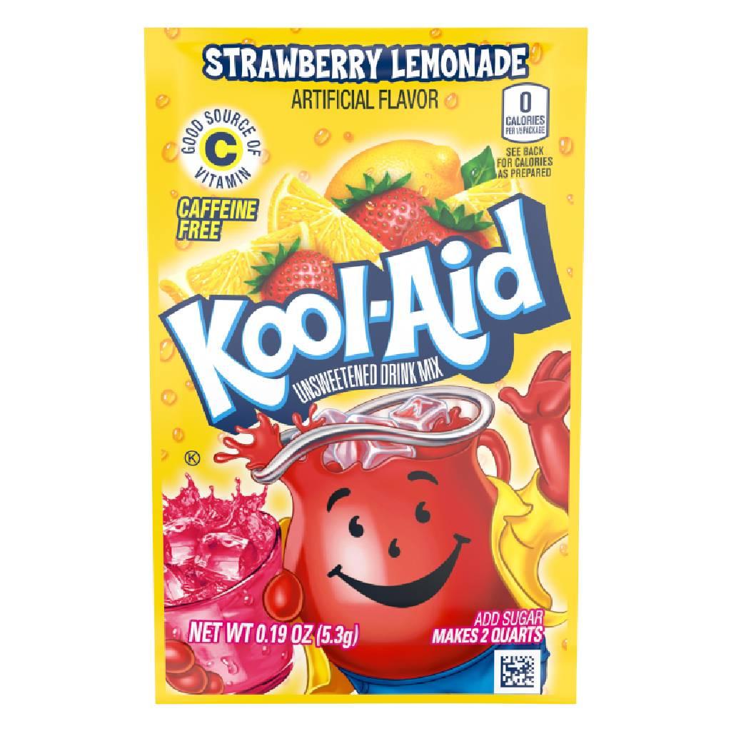 Kool-Aid-Strawberry-Lemonade-Sachet-Χυμός-Σε-Σκόνη Kool-Aid Strawberry Lemonade Sachet Χυμός Σε Σκόνη - Box 48 τμχ - Image 1