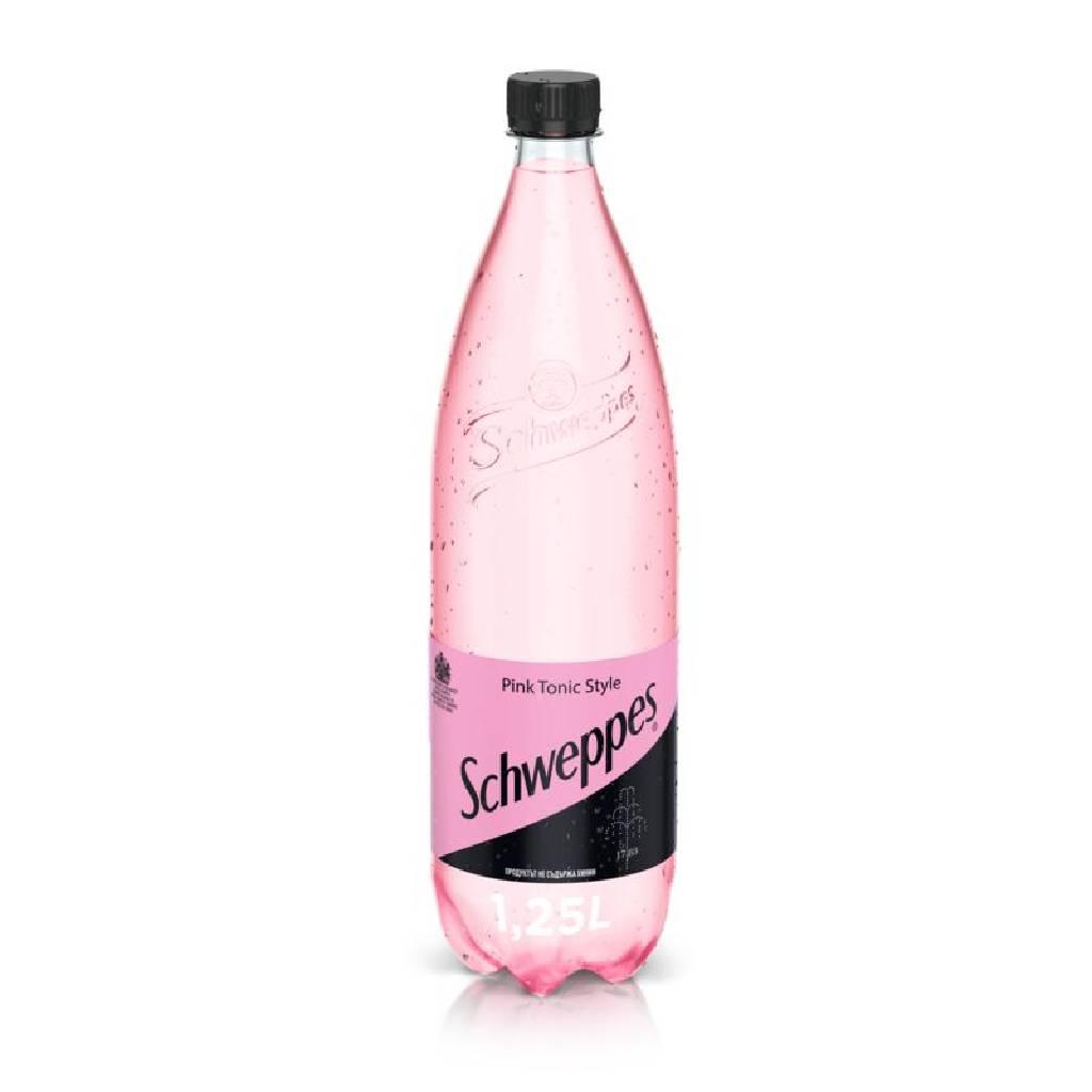 Schweppes-Pink-Tonic-1.25-ml Schweppes Pink Tonic 1.25 ml - Box 6 τμχ - Image 1