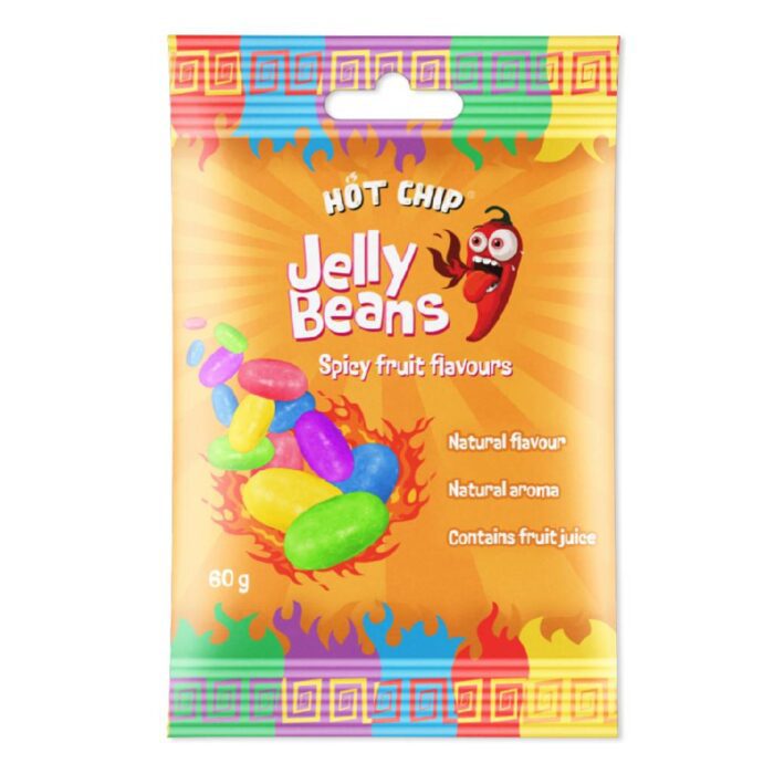 Hot Chip Jelly Beans Spicy Fruits 60 gr - Image 1