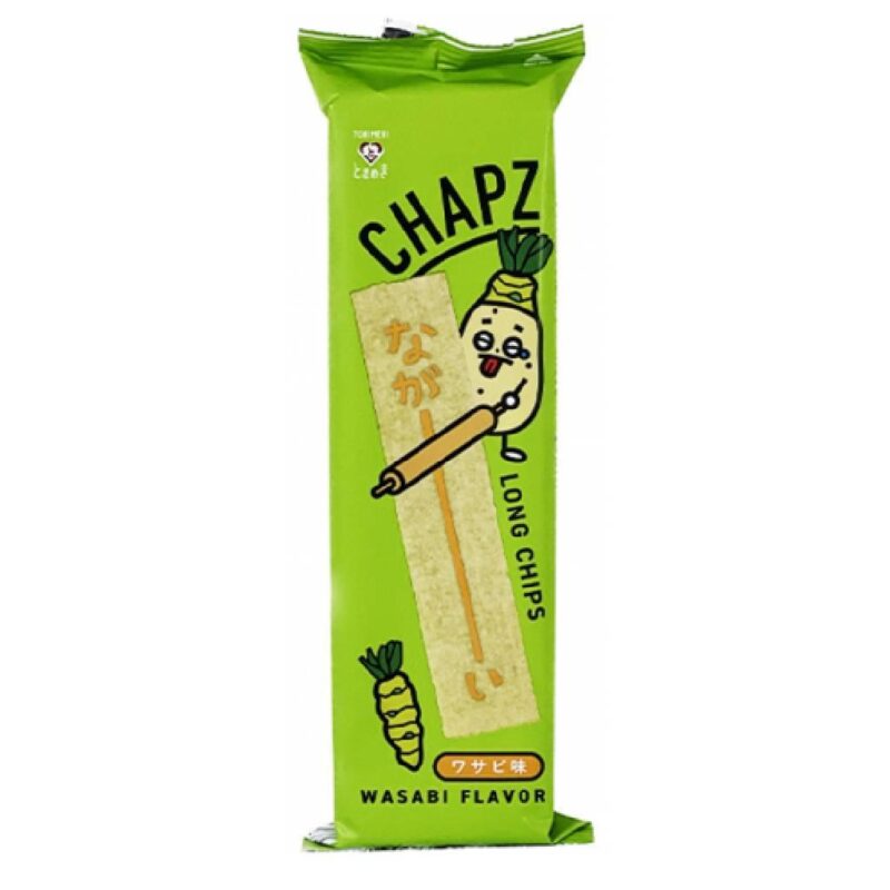 Wasabi Rice Chiops Chapz Wasabi Long Chips 75 gr | American Corner B2B
