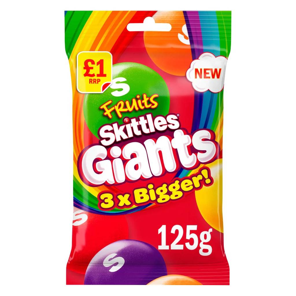 Skittles Giant Fruits 125gr | American Corner B2B