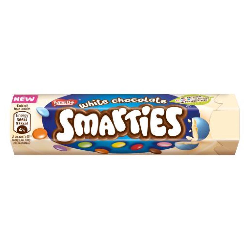 Smarties-White-Chocolate-38-gr Smarties White Chocolate 38 gr - Image 1