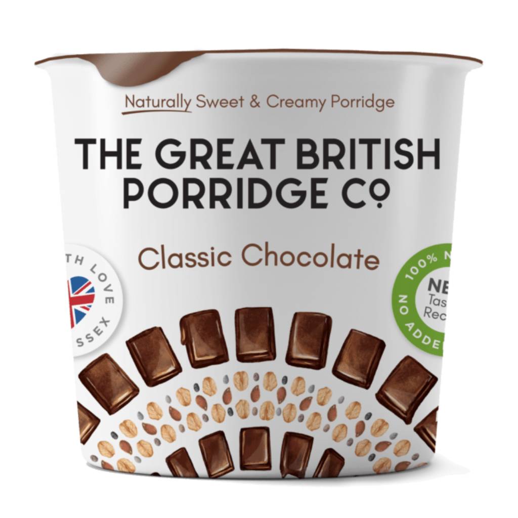 The Great British Porridge Co Classic Chocolate 60gr The Great British Porridge Co Classic Chocolate 60gr - Box 8 τμχ - Image 1