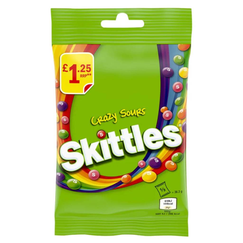 Skittles Crazy Sours 109gr Skittles Crazy Sours 109gr - Box 14τμχ - Image 1