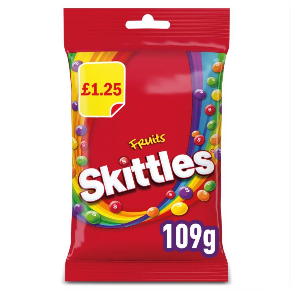 Skittles Fruits 109gr Skittles Fruits 109gr - Box 14τμχ - Image 1
