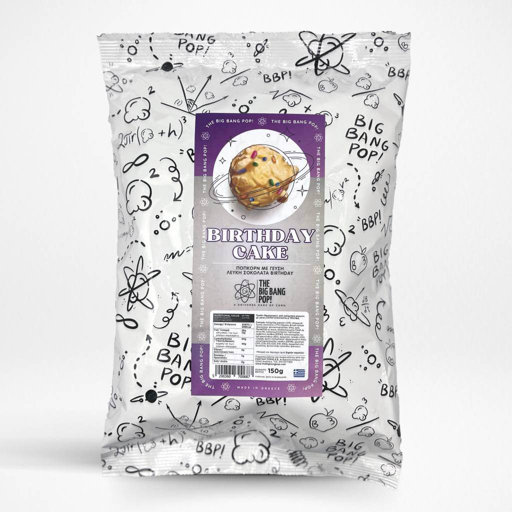 The Big Bang Pop Birthday Cake Pop Corn 150gr The Big Bang Pop Birthday Cake Pop Corn 150gr - Image 1
