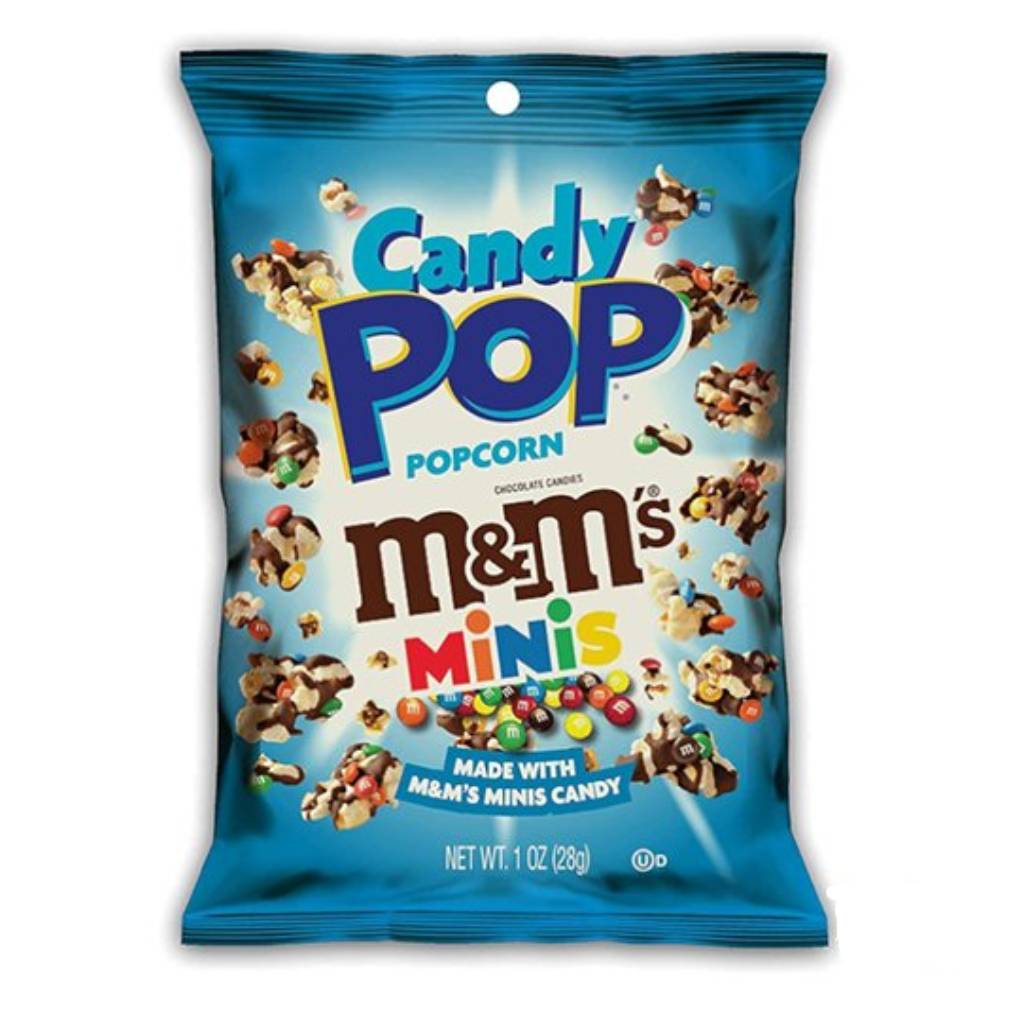 Candy Pop M&M's Popcorn 28gr - Box 8τμχ | American Corner B2B