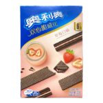 Oreo Double Crunchy Wafer Strawberry Asian 72gr - Box 24τμχ