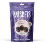 Miskets Milk Chocolate Coated Freeze Dried Blackberry 80gr - Box 12τμχ