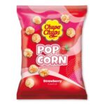 Chupa Chups Popcorn Strawberry 90gr - Box 12τμχ