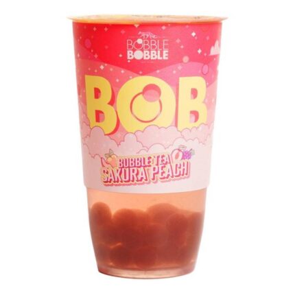 Bob Bubble Tea Sakura-Peach 360ml - Box 9τμχ