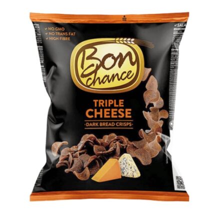 Bon Chance Breadcrisps Tripple Cheese 120gr - Box 24τμχ