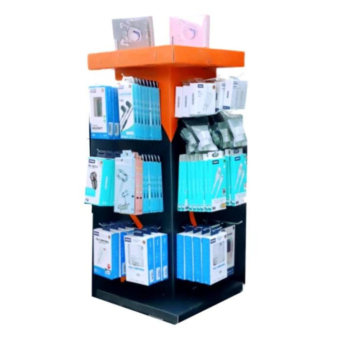 Stand Αξεσουάρ Κινητών 36.6x36.6 Χάρτινο Γωνιακή Προβολή 12 Θέσεων - Image 1