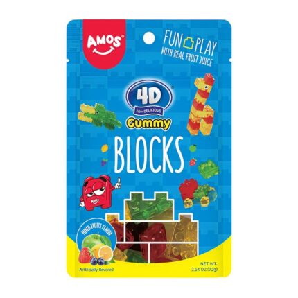 Amos 4D Gummy Blocks 72gr