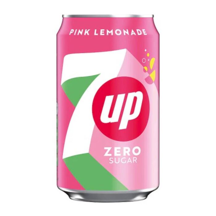 7up Zero Pink Lemonade Can 330ml - Box 24τμχ - Image 1