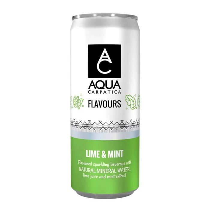 Aqua Carpatica Αναψυκτικό Lime & Mint Can 330ml - Box 24τμχ - Image 1