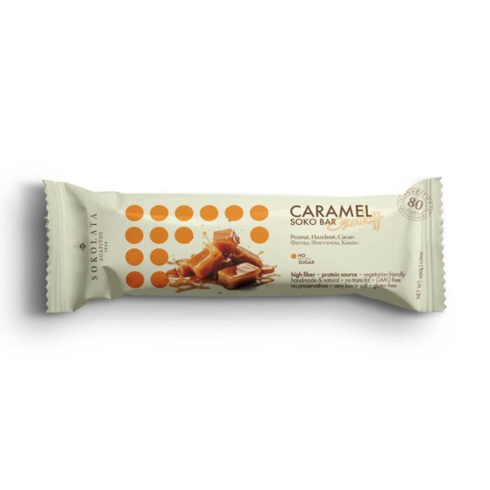 Agapitos Caramel Sokocrunch Bar 50gr – Box 12τμχ - Image 1