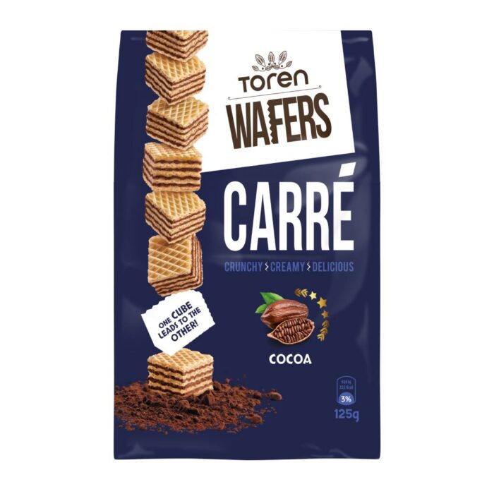 Carre Κύβοι Γκοφρέτας Με Κρέμα Κακάο 125gr - Box 24τμχ - Image 1
