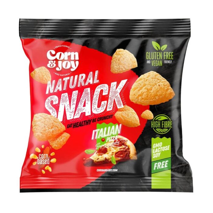 Corn & Joy Snacks Italian Pizza 40gr - Box 20τμχ - Image 1