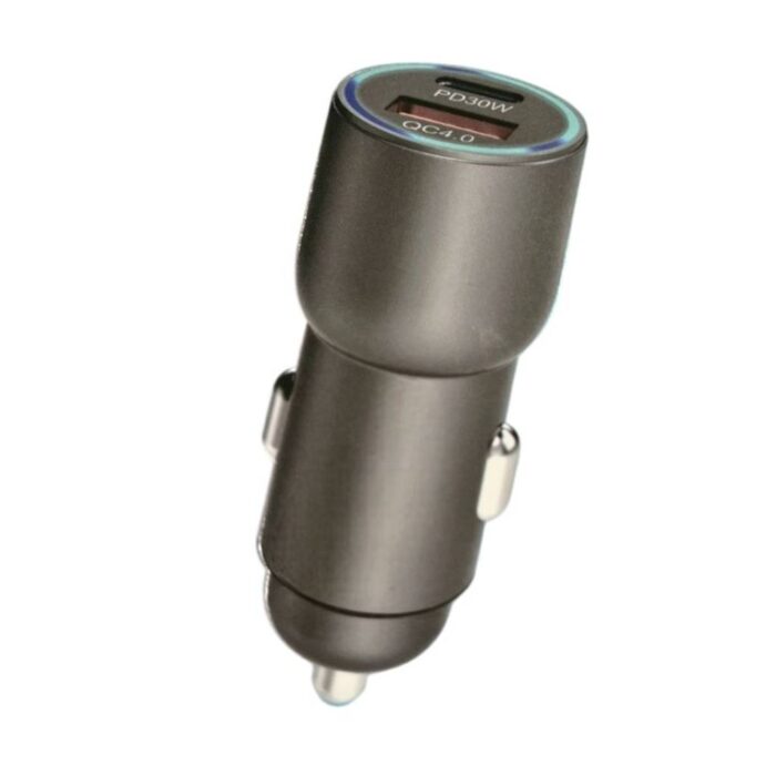 Φορτιστής Αυτοκινήτου 55W PD USB - Silver - Image 1