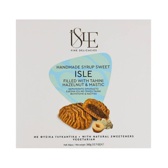 Isle Με Γέμιση Φουντούκι - Ταχίνι - Μαστίχα 360gr - Box 12τμχ - Image 1