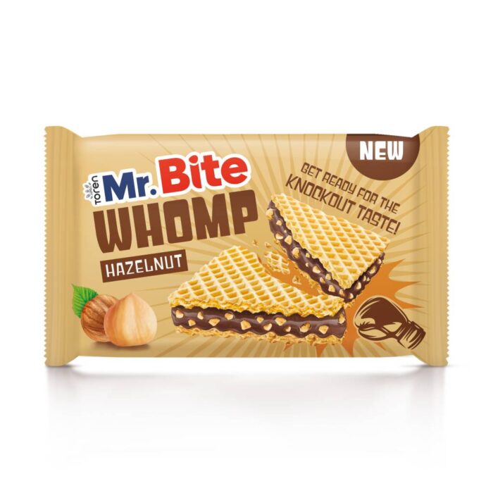 Mr Bite Whomp Γκοφρέτα Με Κρέμα Φουντούκι 22gr Disp 24τμχ - Image 1