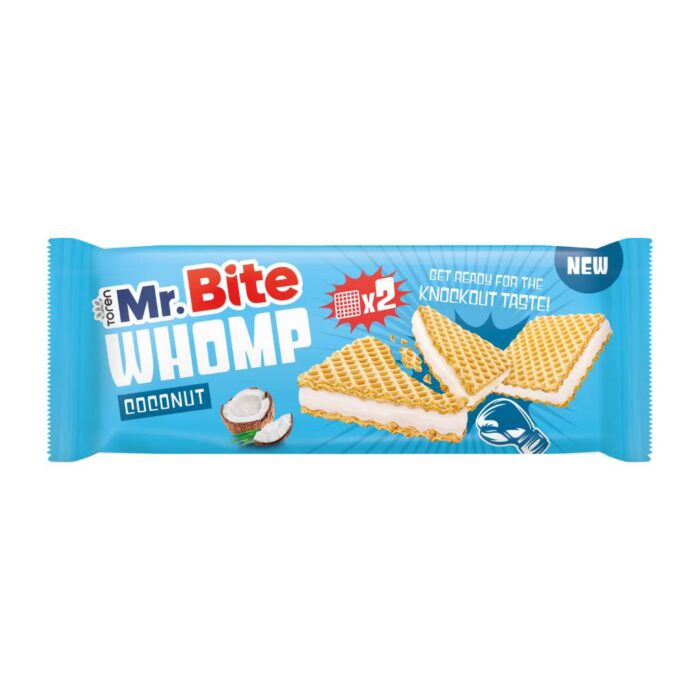 Mr Bite Whomp Γκοφρέτα Με Κρέμα Καρύδας 44gr Disp 24τμχ - Image 1