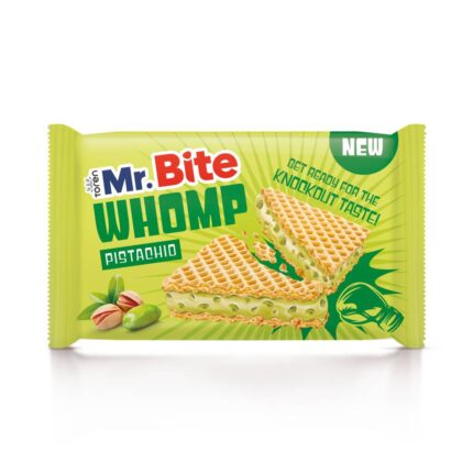 Mr Bite Whomp Γκοφρέτα Με Κρέμα Φιστίκι 20gr Disp 24τμχ