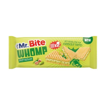 Mr Bite Whomp Γκοφρέτα Με Κρέμα Φιστίκι 40gr Disp 24τμχ