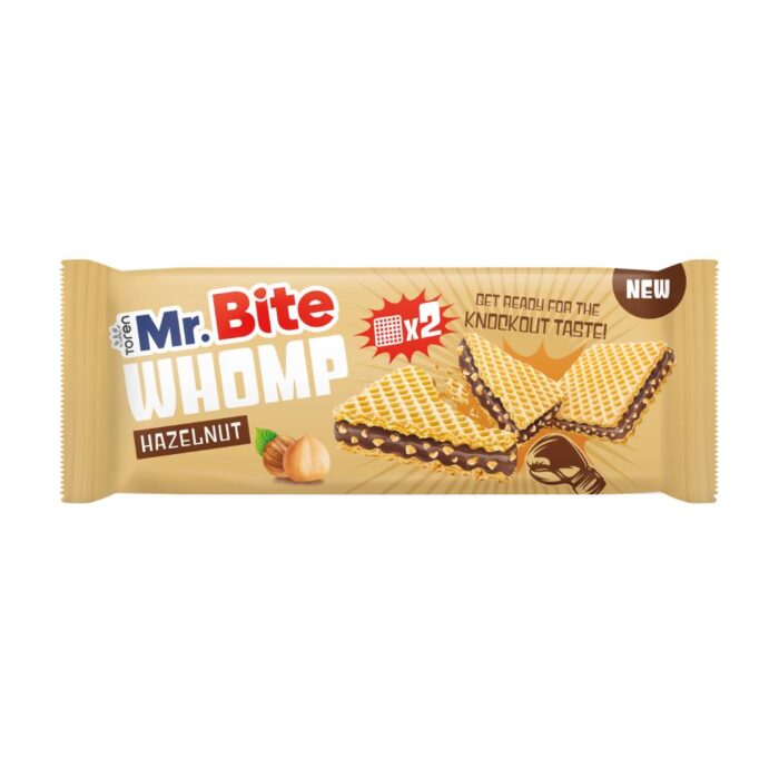 Mr Bite Whomp Γκοφρέτα Με Κρέμα Φουντουκιού 44gr Disp 24τμχ - Image 1