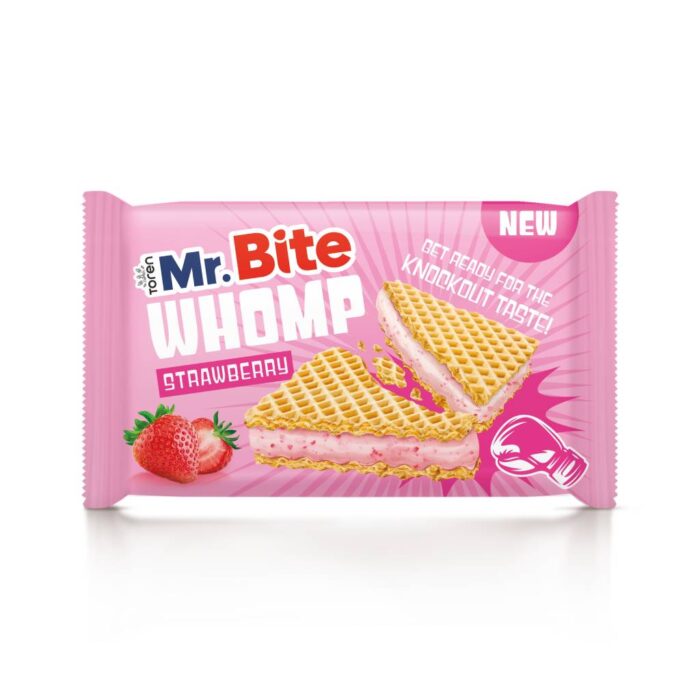 Mr Bite Whomp Γκοφρέτα Με Κρέμα Φράουλα 22gr Disp 24τμχ - Image 1