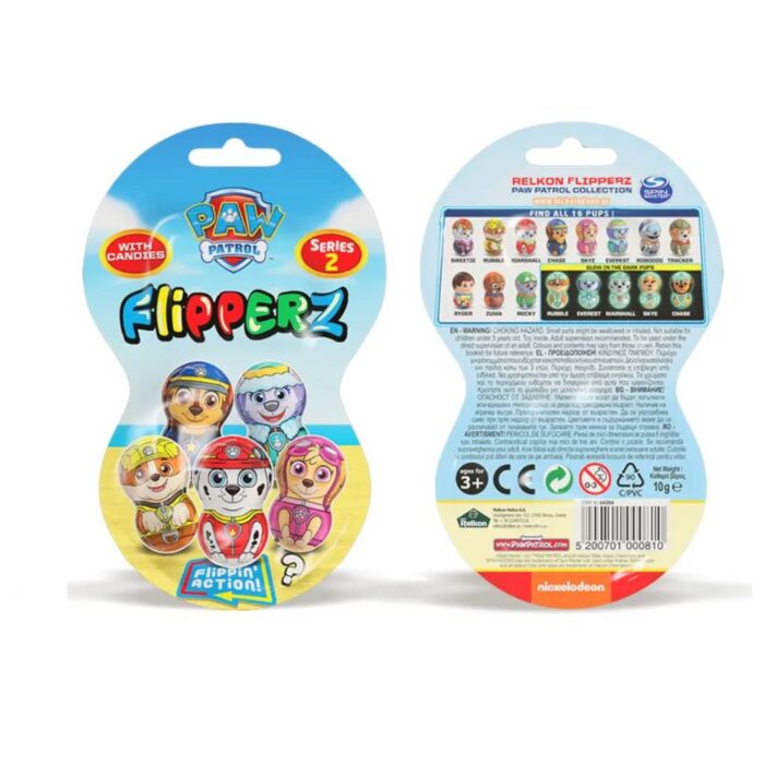 Paw Patrol Flipperz with 10g Candies Disp 24τμχ - Image 2