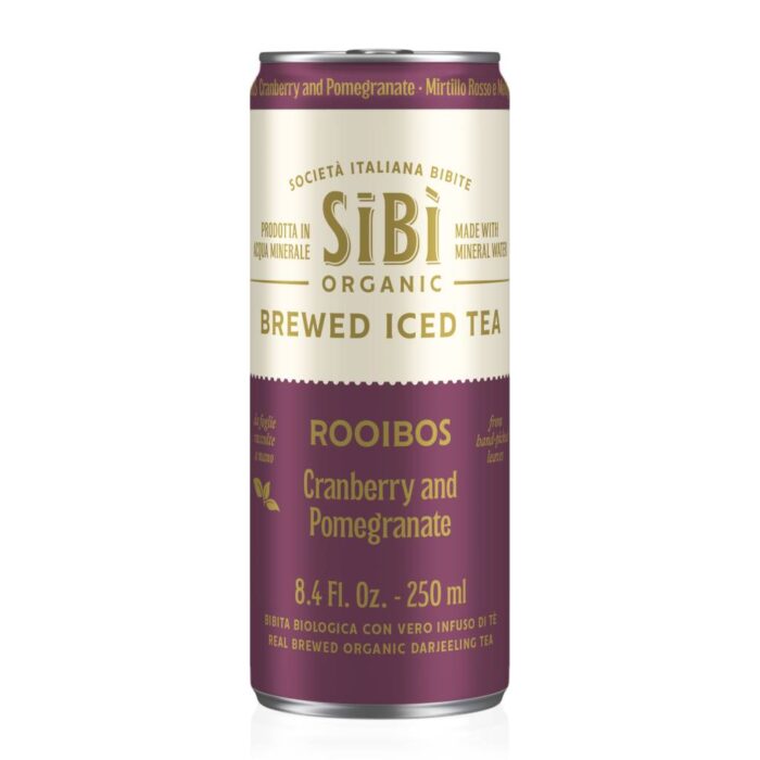 Sibi Red Bush Tea Cranberry & Pomegranate Can 250ml - Box 12τμχ - Image 1