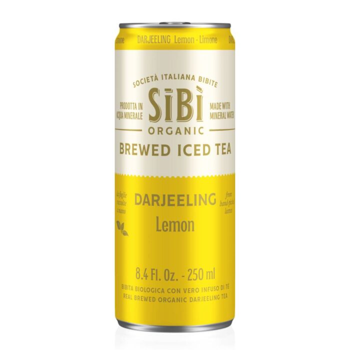 Sibi Tea Black Tea Lemon Can 250ml - Box 12τμχ - Image 1