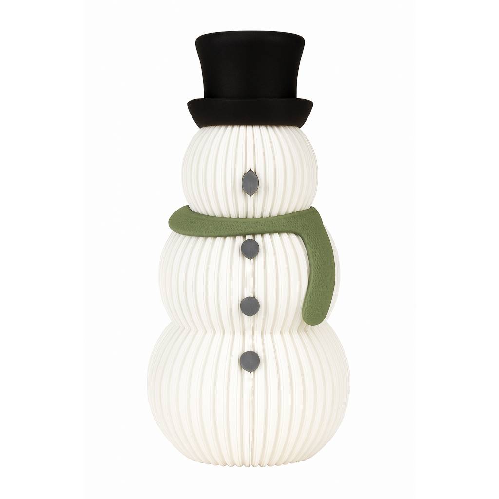 3D-Printed-Christmas-Snowman-14-cm-Handmade 3D Printed Christmas Snowman 14 cm - Handmade - Image 1