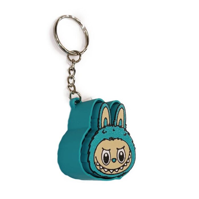 3D Printed LaBu Clicker KeyChain - Handmade - Image 2